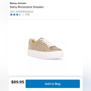 Betsy Johnson Sidny Rhinestone Sneakers